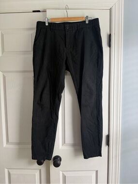 Men's Black Slim Chino Pants